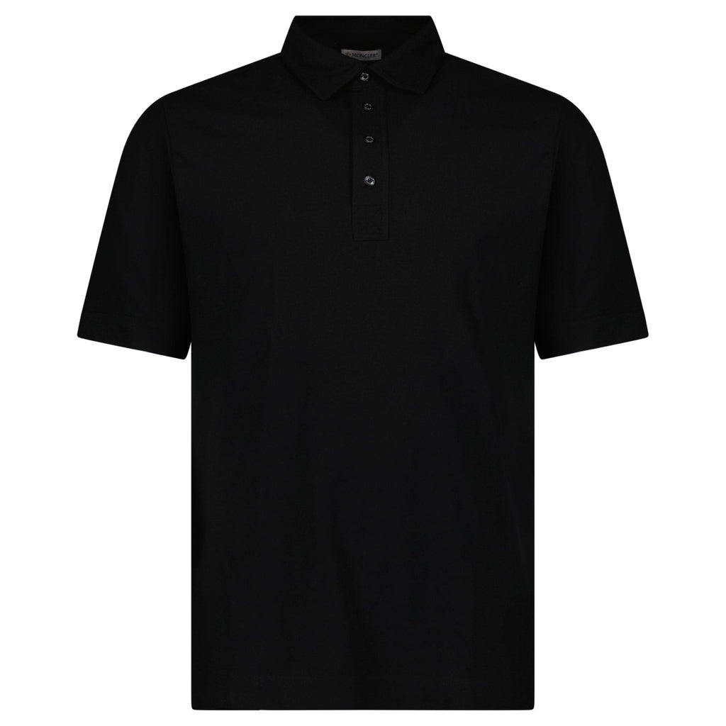 Moncler Edit Short Sleeve Polo Shirt in Black
