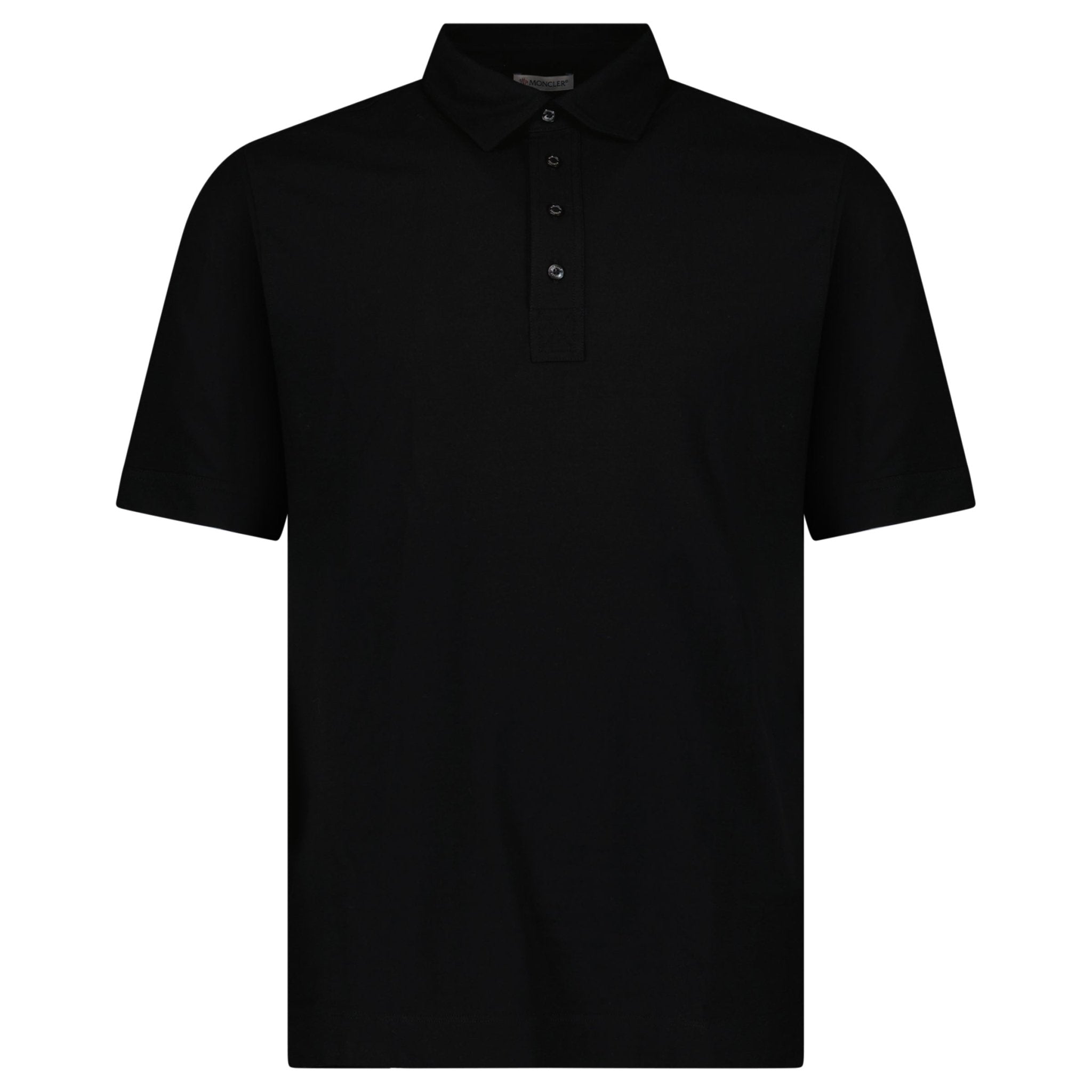 Moncler Edit Short Sleeve Polo Shirt in Black