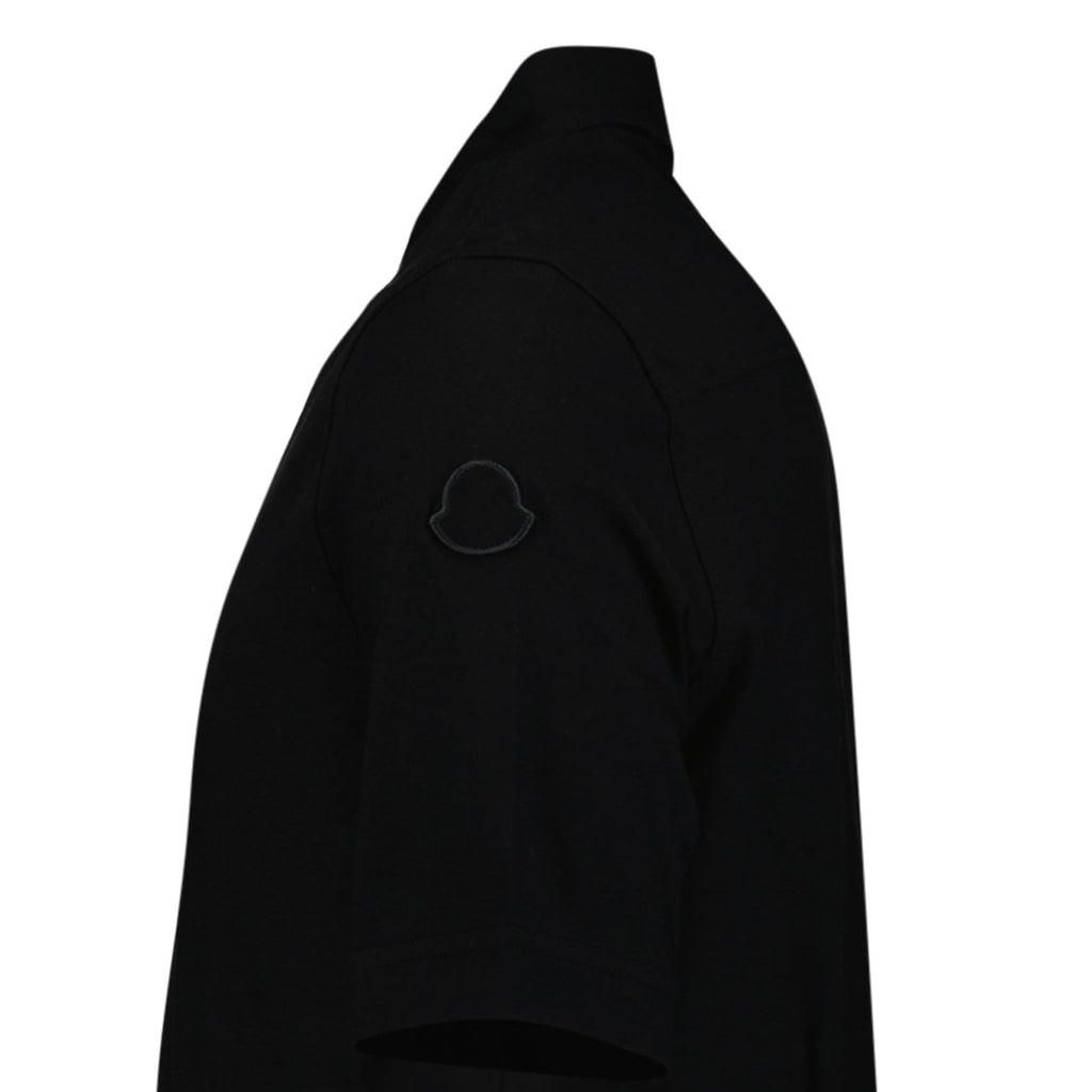 Moncler Edit Short Sleeve Polo Shirt in Black
