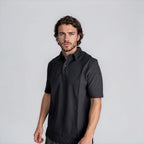 Moncler Edit Short Sleeve Polo Shirt in Black