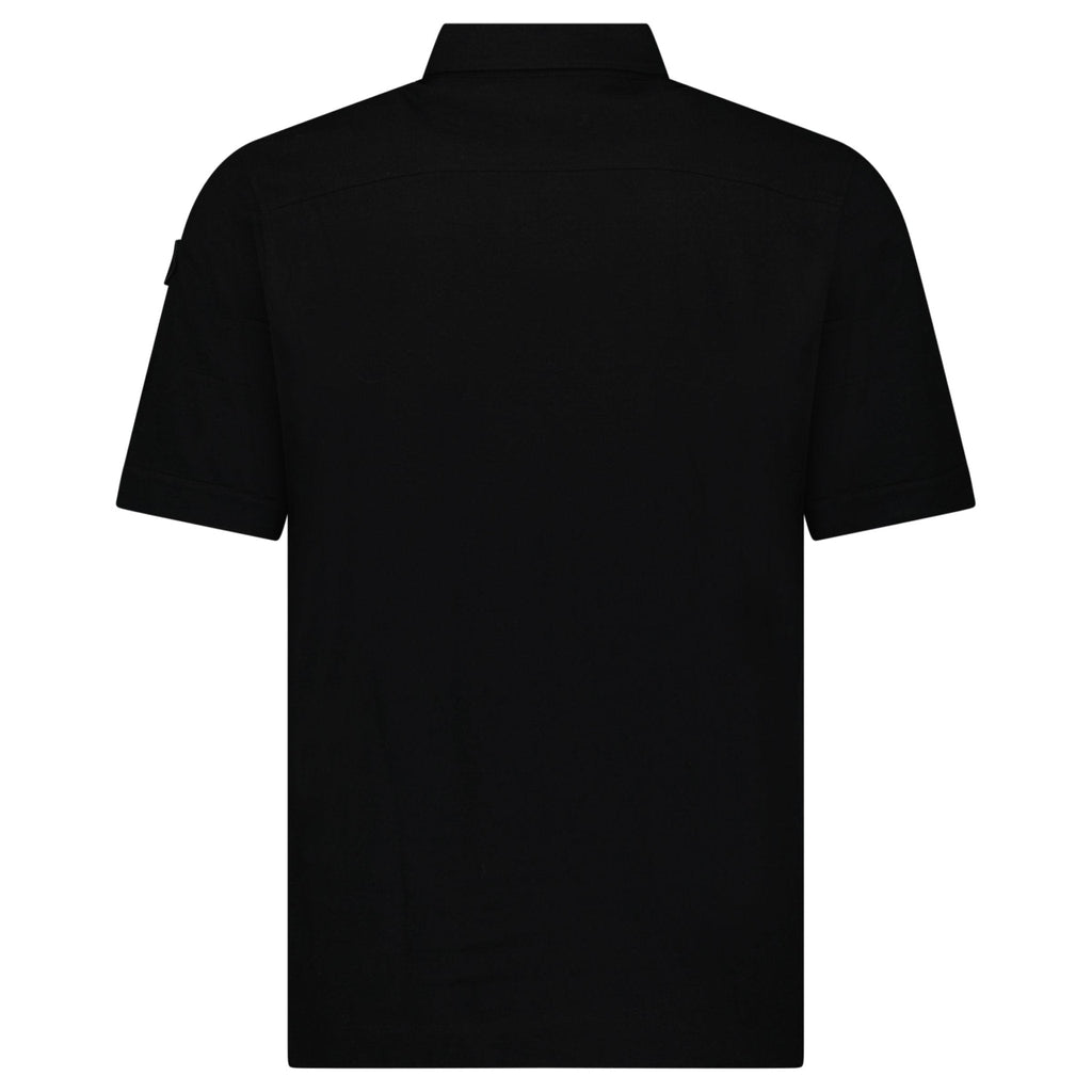 Moncler Edit Short Sleeve Polo Shirt in Black