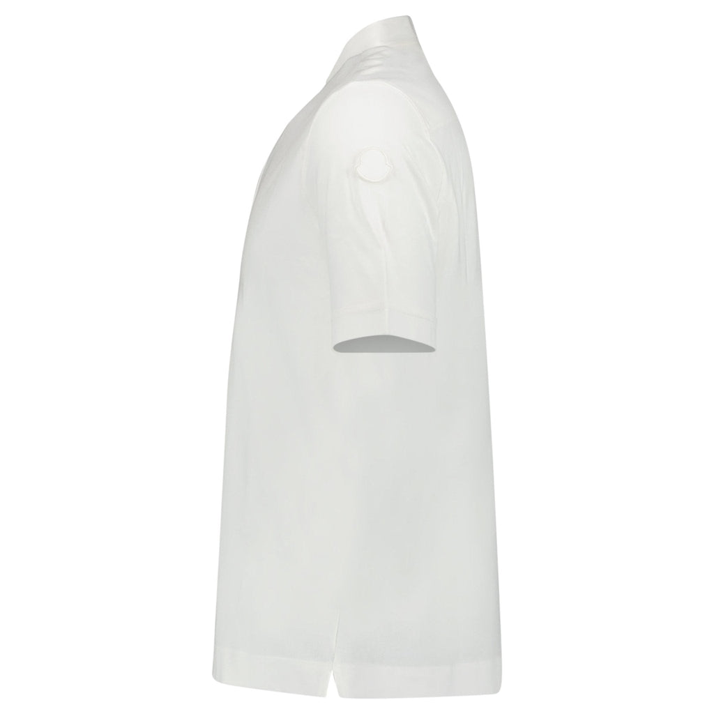 Moncler Edit Short Sleeve Polo Shirt in White