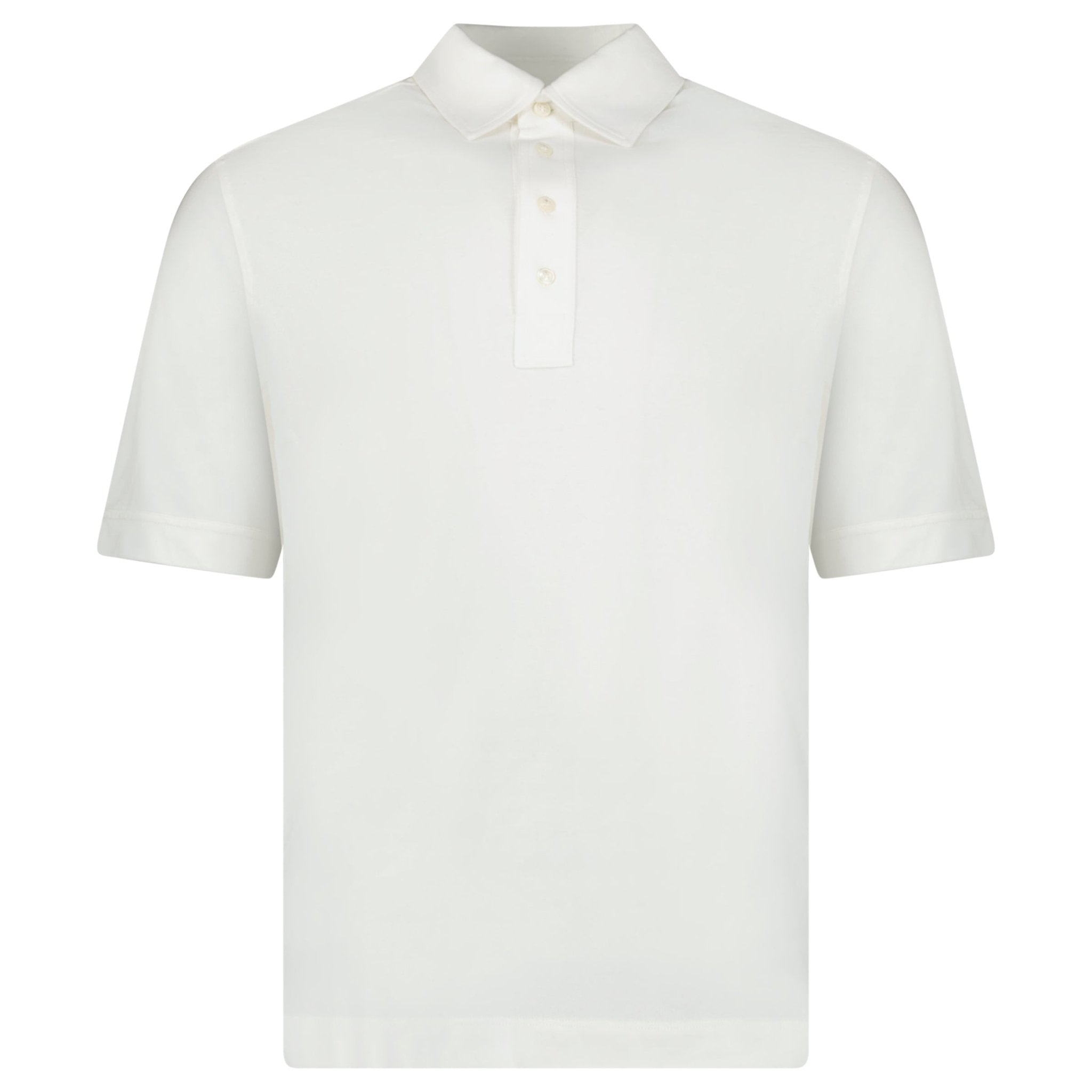 Moncler Edit Short Sleeve Polo Shirt in White