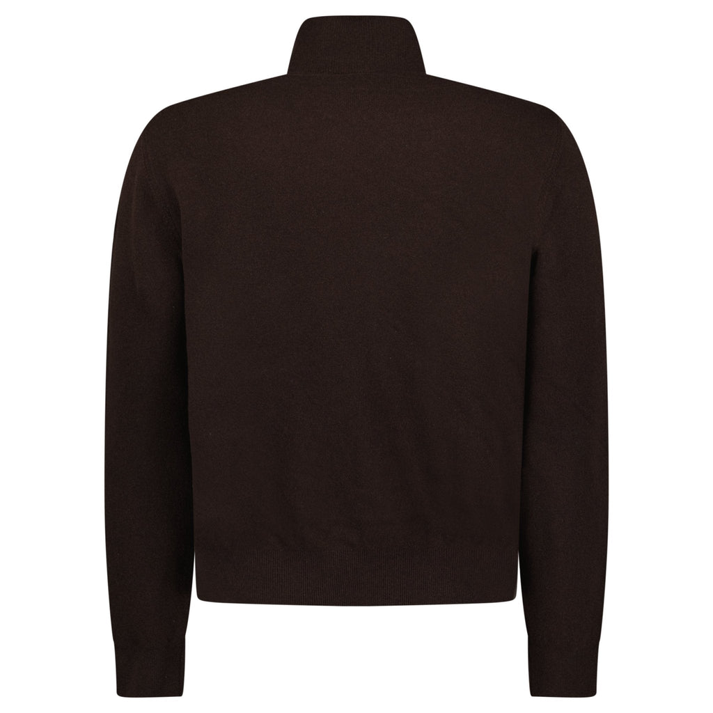 Moncler Full Zip Padded Cardigan in Brown