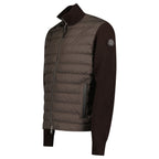 Moncler Full Zip Padded Cardigan in Brown