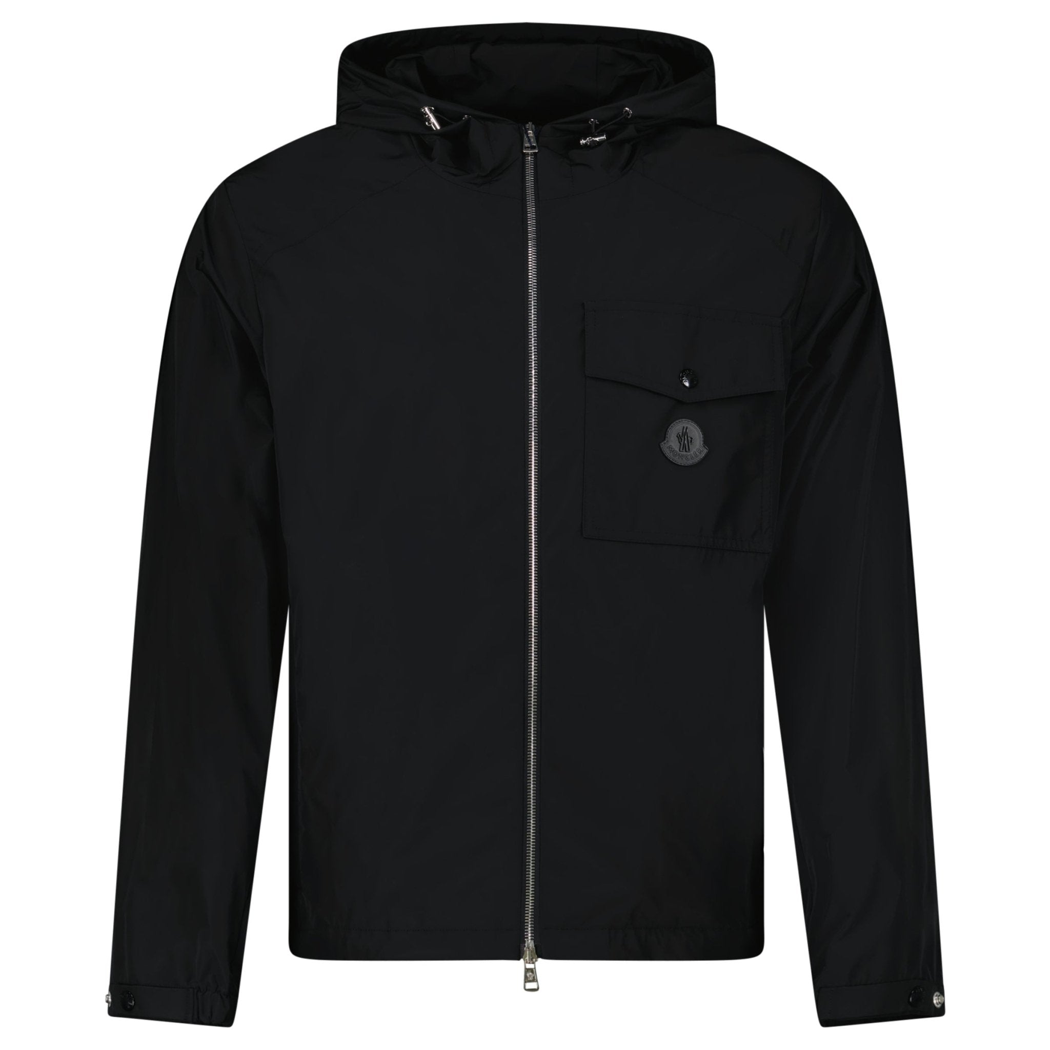 Moncler Fuyue Ghost Rubber Logo Jacket in Black