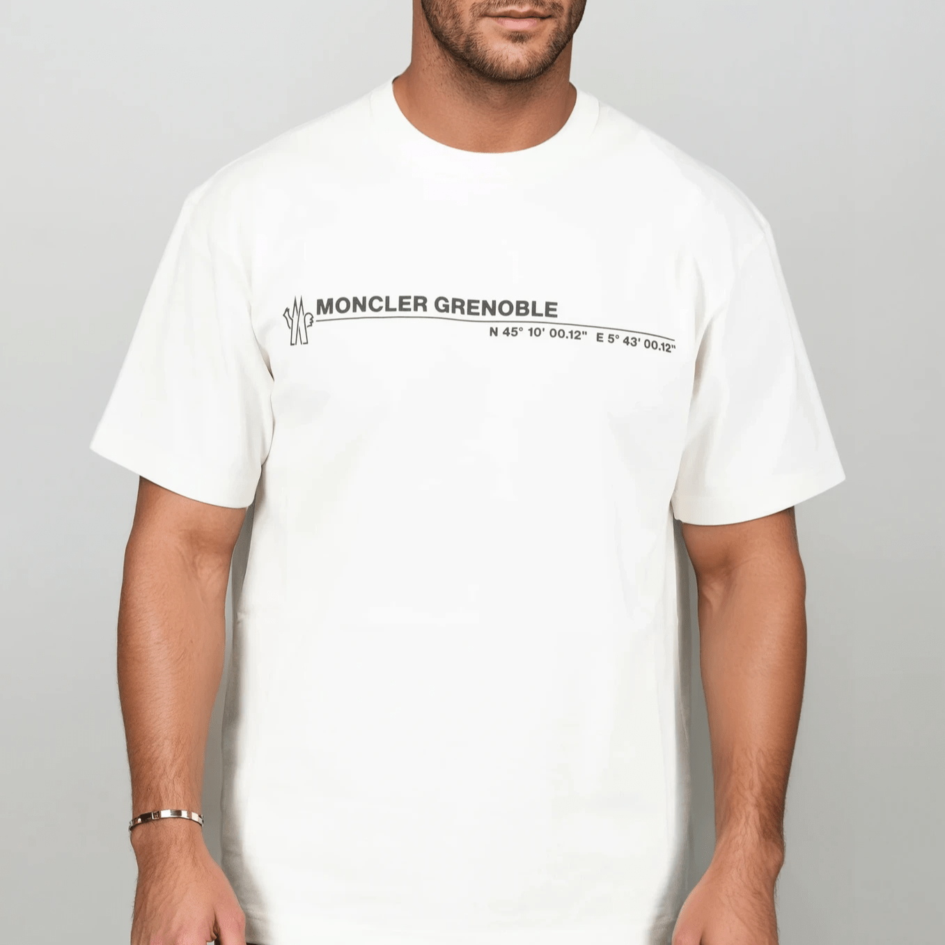 Moncler Grenoble Logo Cotton Jersey T-Shirt in White
