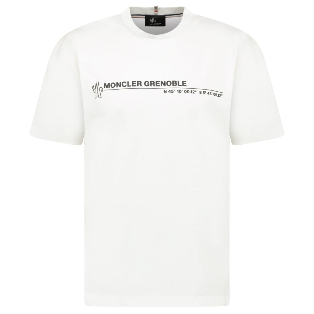 Moncler Grenoble Logo Cotton Jersey T-Shirt in White