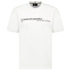 Moncler Grenoble Logo Cotton Jersey T-Shirt in White