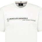 Moncler Grenoble Logo Cotton Jersey T-Shirt in White