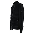 Moncler High-Neck Zip-Up Down Jacket in Black