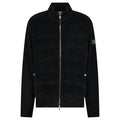 Moncler High-Neck Zip-Up Down Jacket in Black
