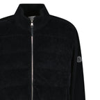 Moncler High-Neck Zip-Up Down Jacket in Black