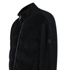 Moncler High-Neck Zip-Up Down Jacket in Black