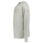 Moncler Khaki 'Tomorrow is Smiling' Print Long Sleeve T-Shirt in Grey