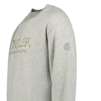 Moncler Khaki 'Tomorrow is Smiling' Print Long Sleeve T-Shirt in Grey