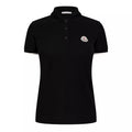 Moncler Logo Badge Polo Shirt in Black