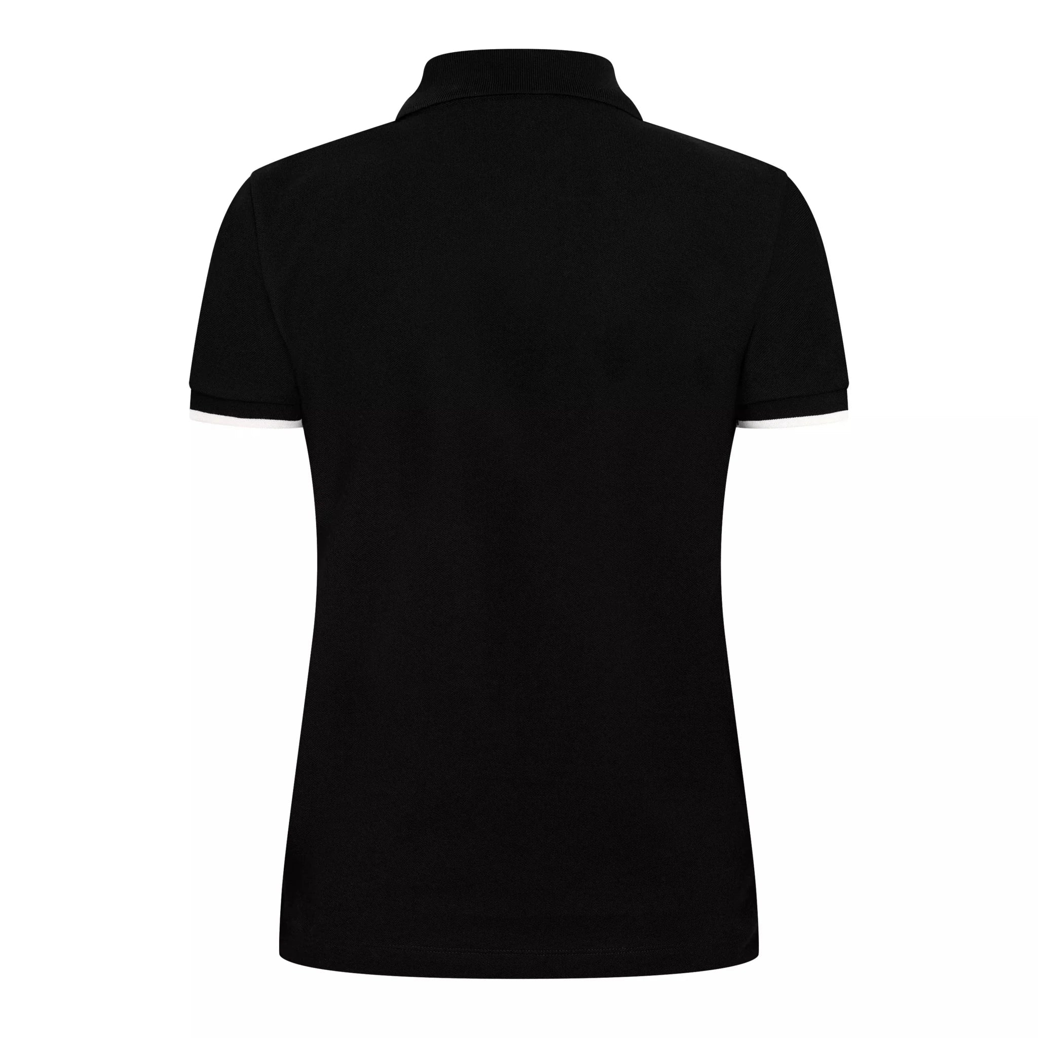Moncler Logo Badge Polo Shirt in Black