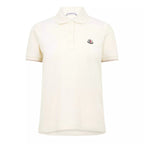 Moncler Logo Badge Polo Shirt in White