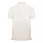Moncler Logo Badge Polo Shirt in White