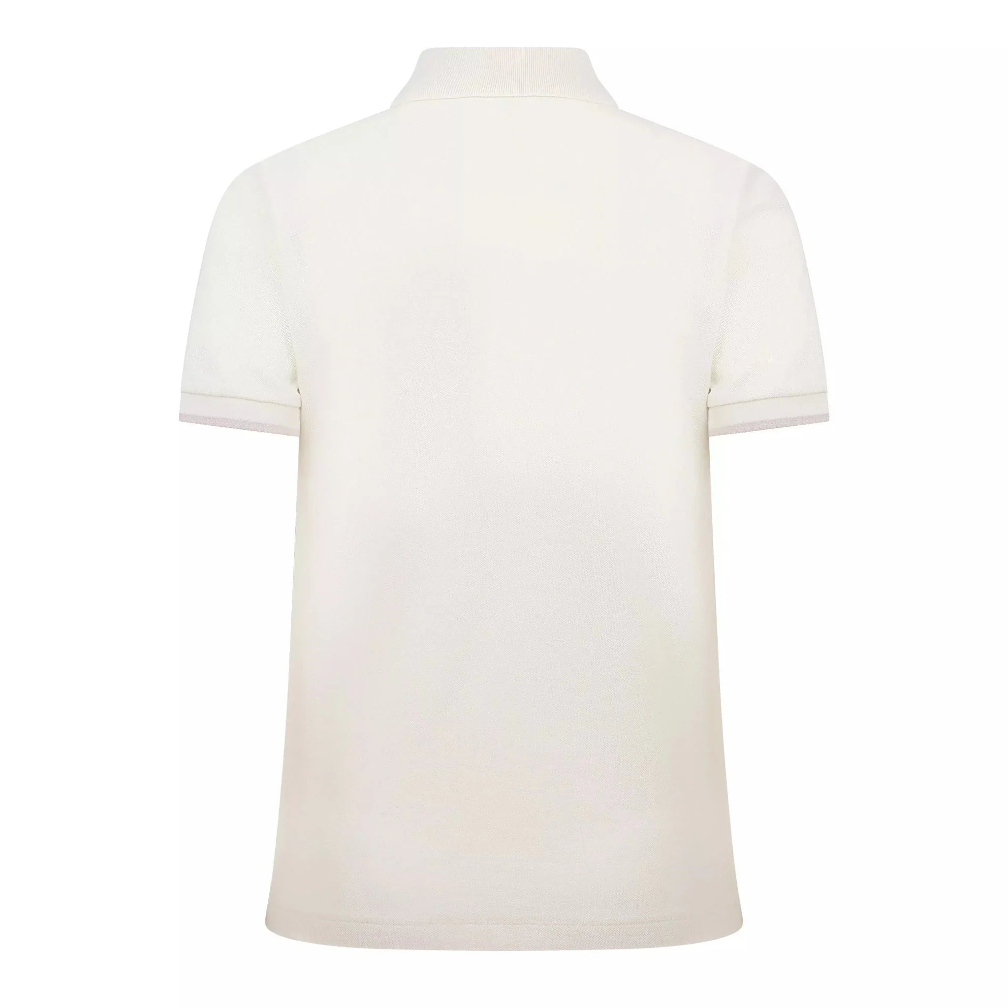 Moncler Logo Badge Polo Shirt in White