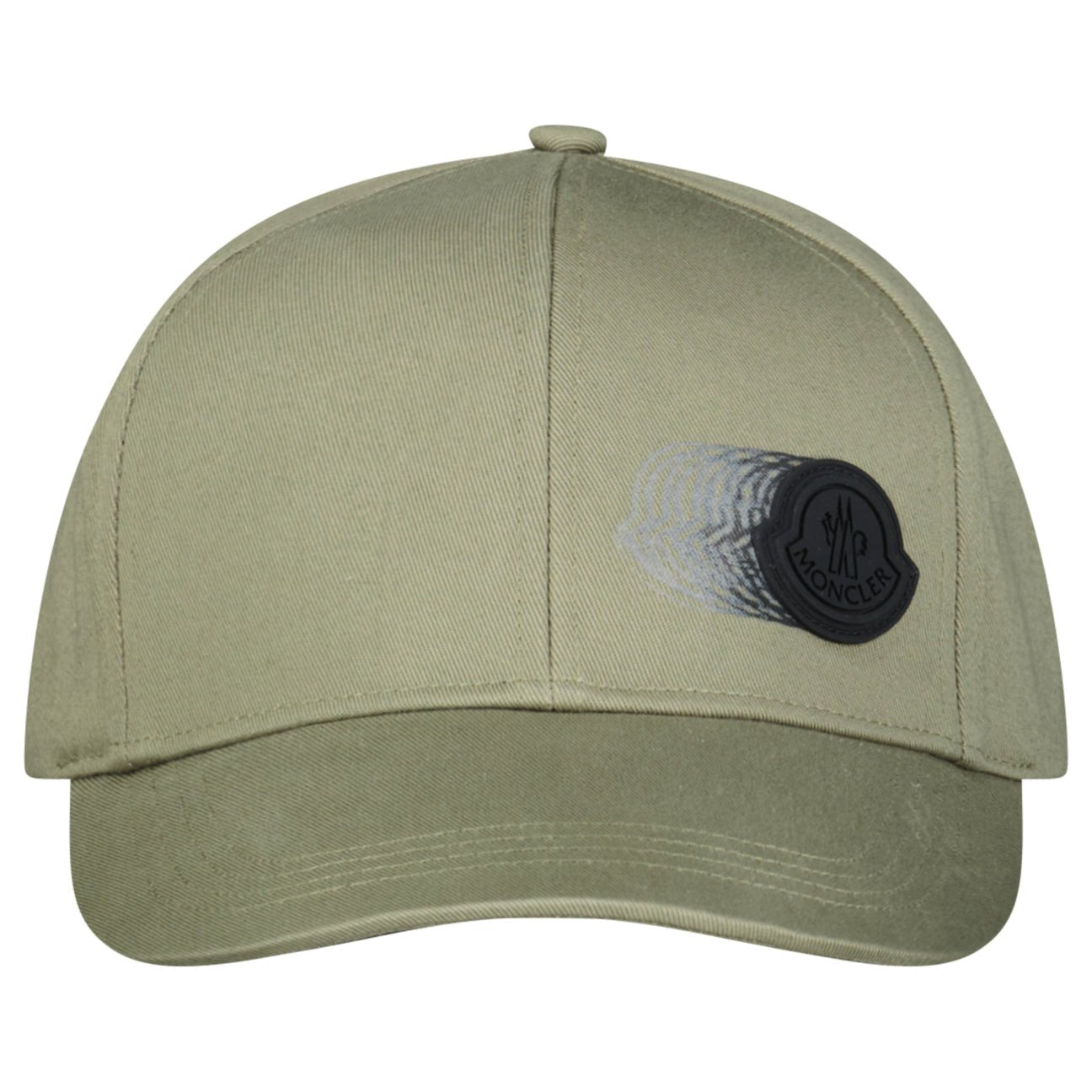 Moncler Logo Patch Cap in Khaki