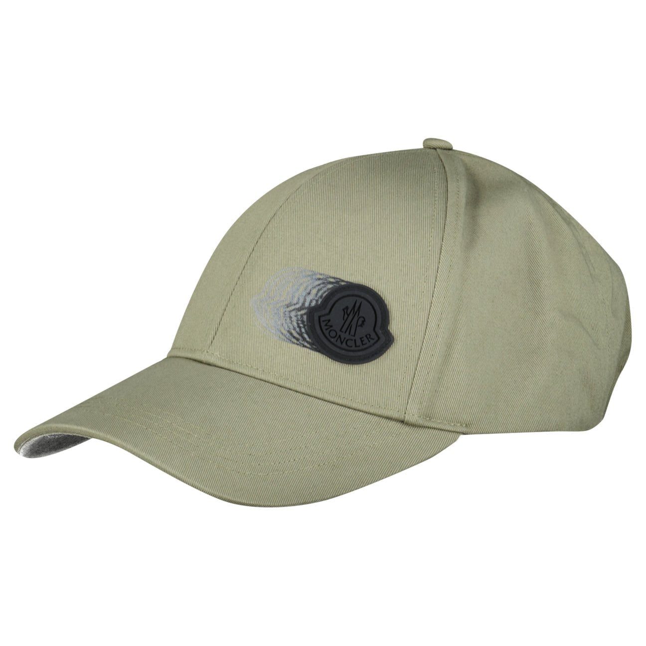 Moncler Logo Patch Cap in Khaki