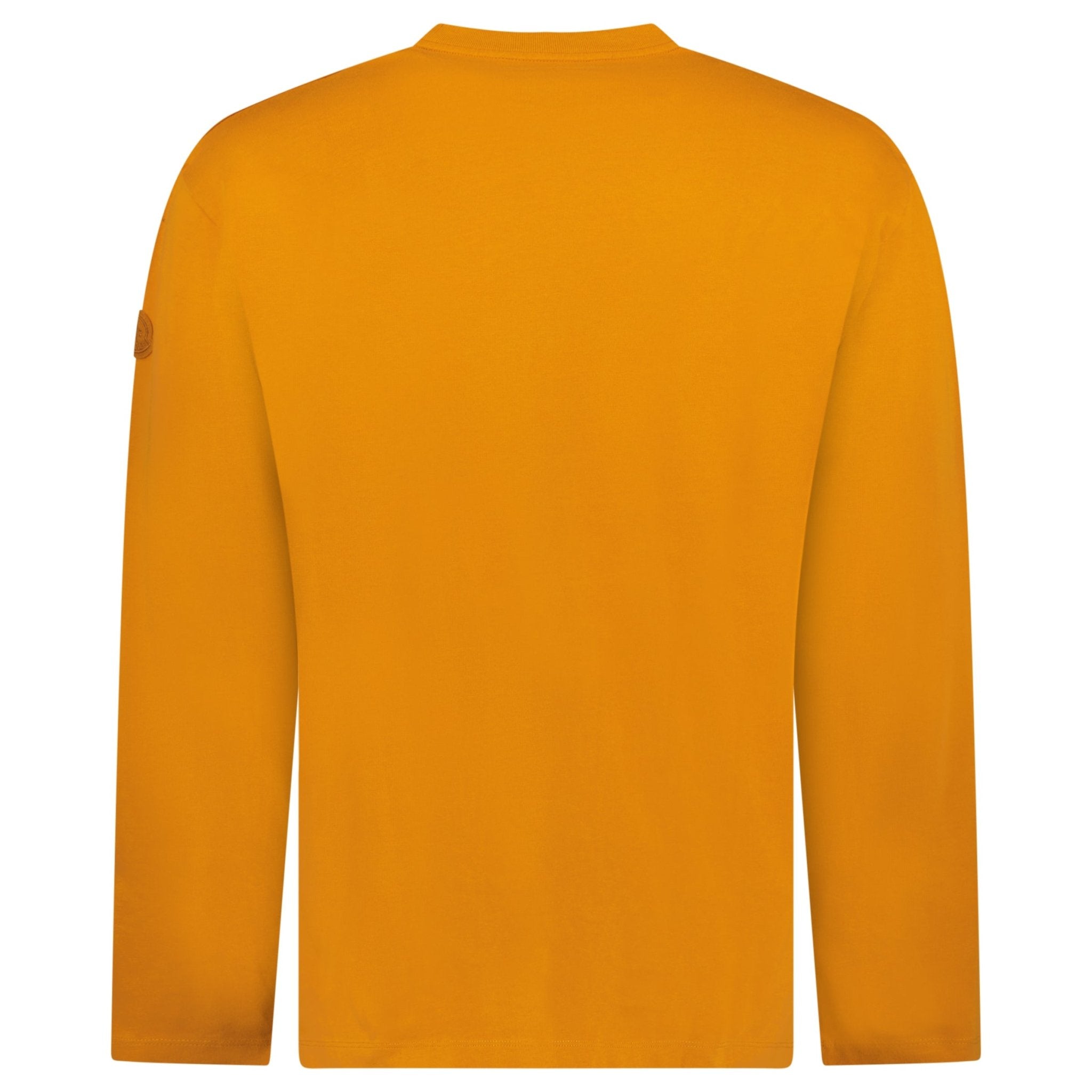 Moncler Logo Print Long Sleeve T-Shirt in Orange