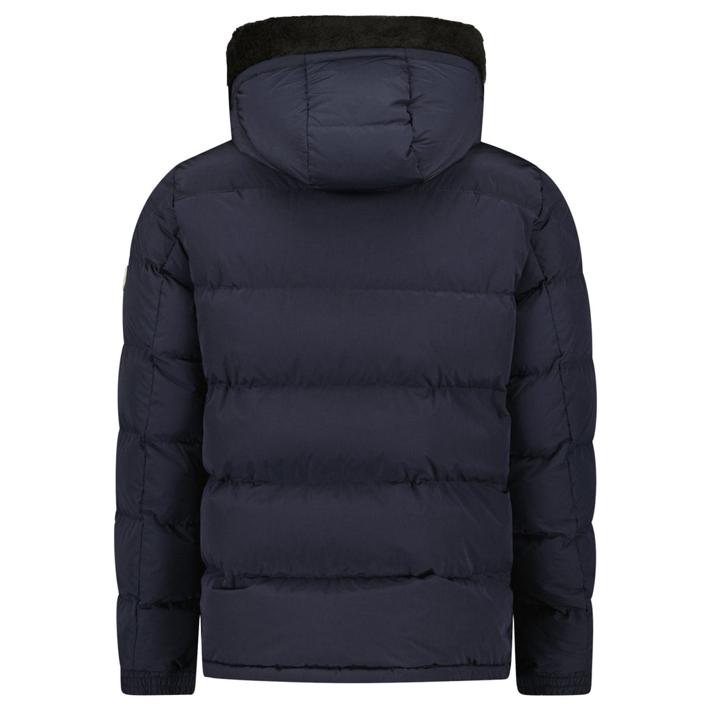 Moncler Marcelettes Quilted Down Jacket in Navy