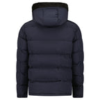 Moncler Marcelettes Quilted Down Jacket in Navy