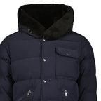 Moncler Marcelettes Quilted Down Jacket in Navy