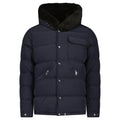 Moncler Marcelettes Quilted Down Jacket in Navy