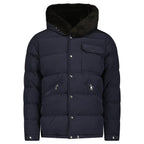 Moncler Marcelettes Quilted Down Jacket in Navy