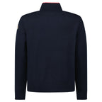Moncler Down-Panelled Cotton Cardigan in Navy