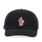 Moncler Grenoble Logo Patch Fleece Cap in Black