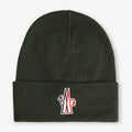 Moncler Grenoble Wool Beanie Hat Green