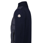 Moncler Padded Zip-Up Cardigan in Navy