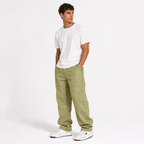 Moncler Panelled Pocket Trousers in Khaki Green
