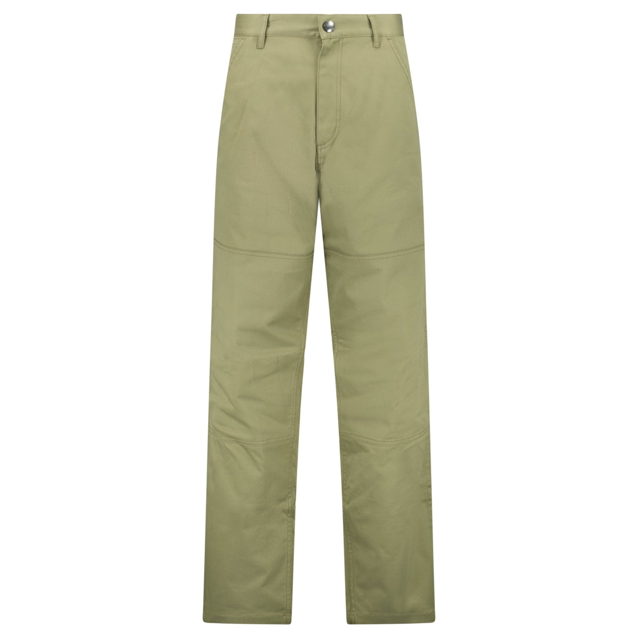 Moncler Panelled Pocket Trousers in Khaki Green
