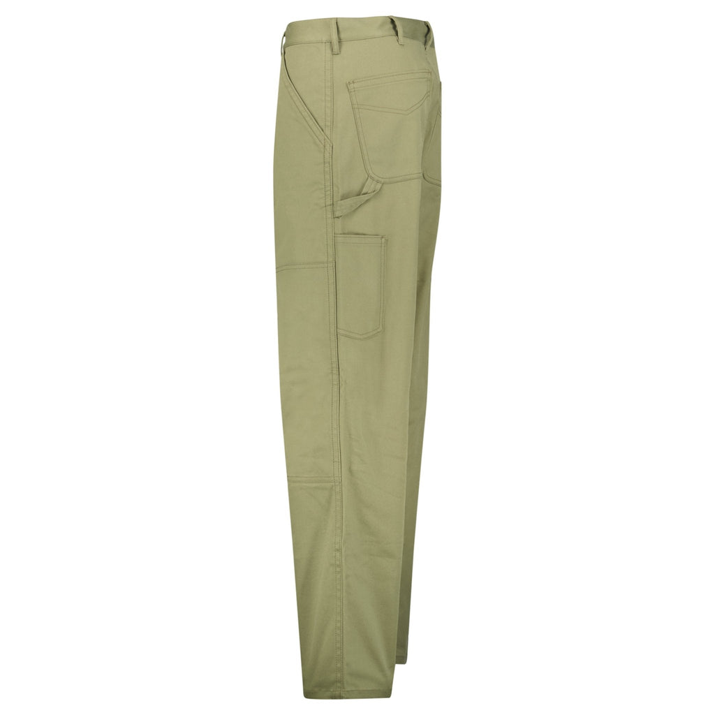 Moncler Panelled Pocket Trousers in Khaki Green
