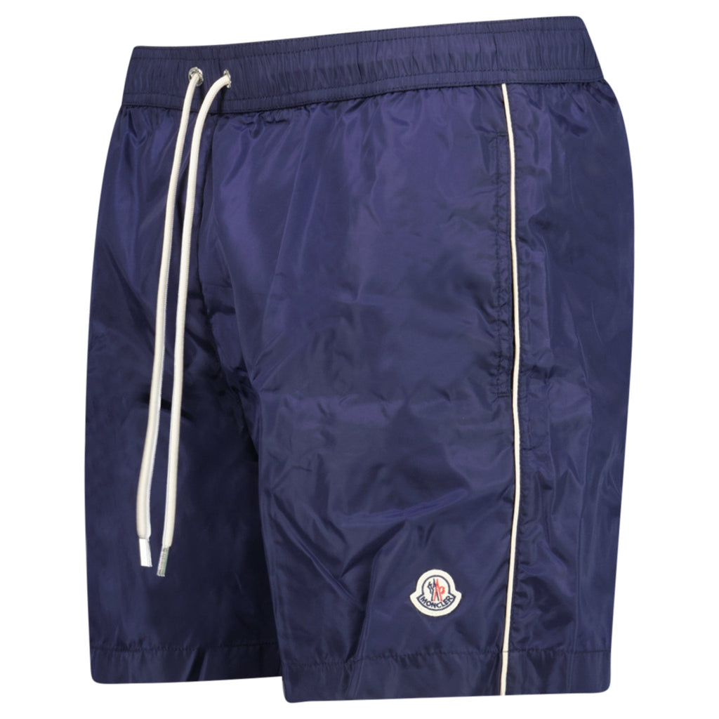 Moncler Side Logo Patch Swim Shorts in Navy