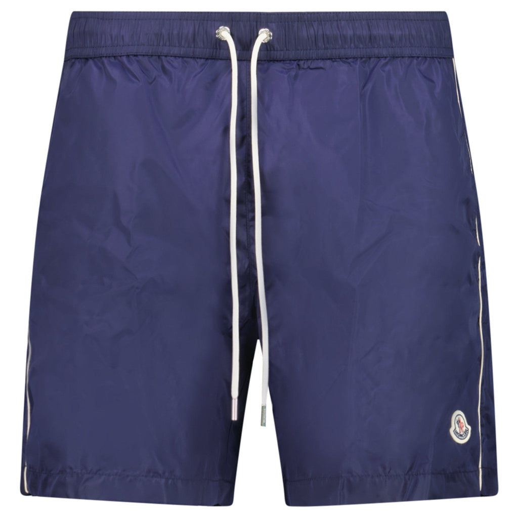 Moncler Side Logo Patch Swim Shorts in Navy