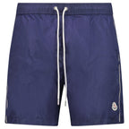 Moncler Side Logo Patch Swim Shorts in Navy
