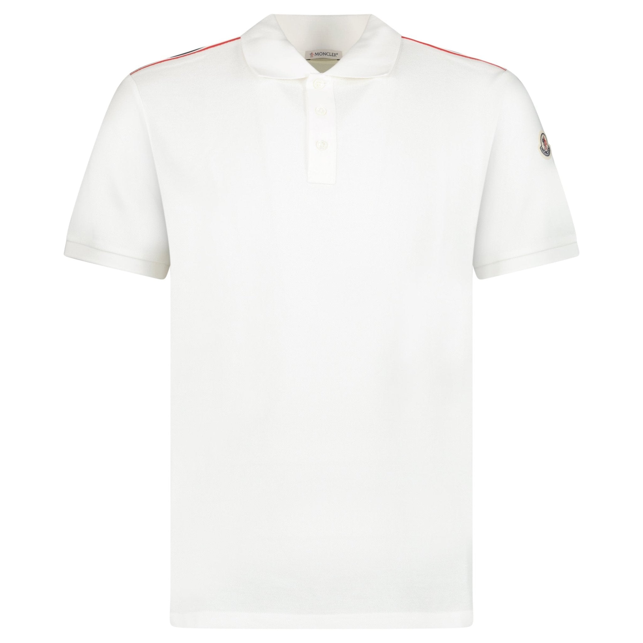 Moncler Tricolor-Trimmed Cotton Piquet Polo Shirt