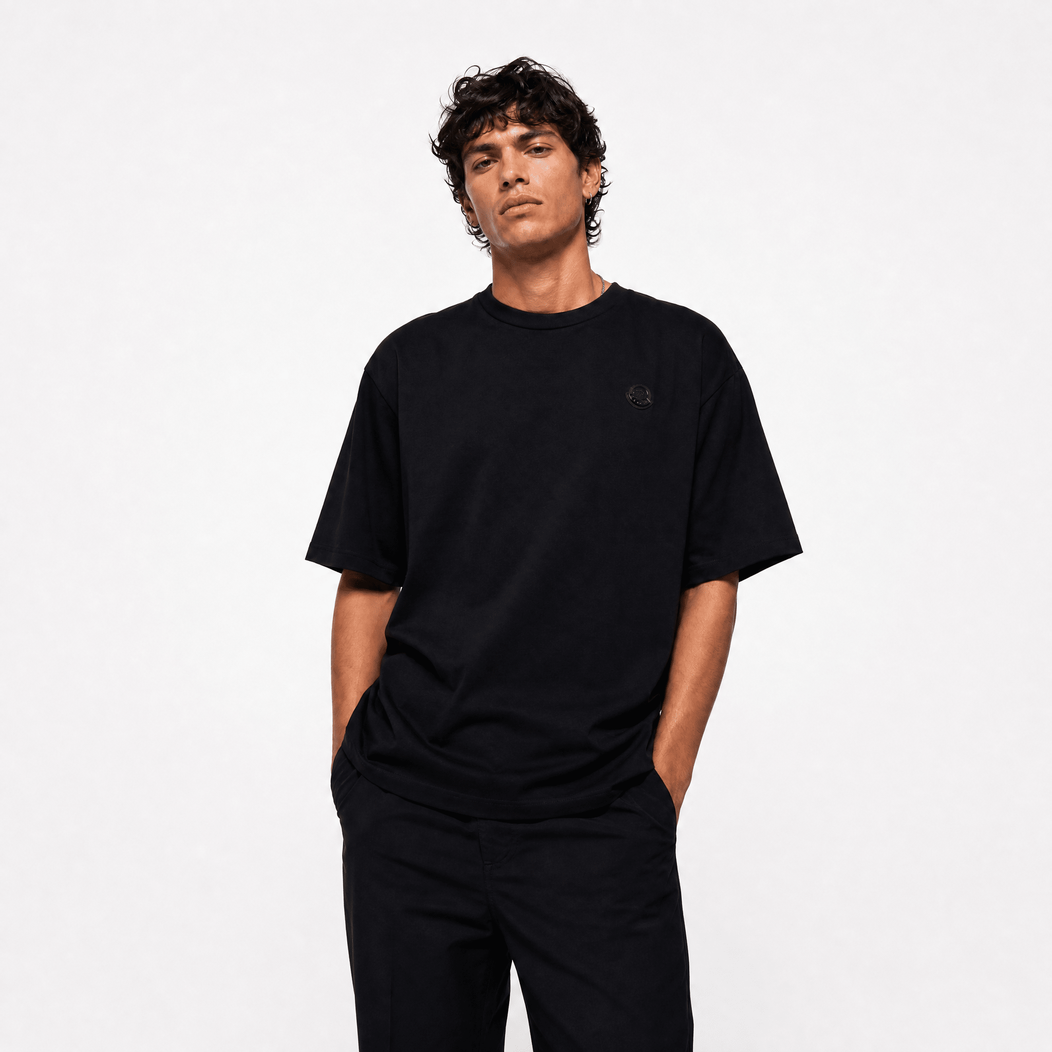 Moncler x A$AP Rocky Cotton T-Shirt in Black