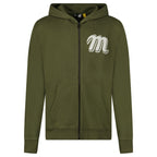 Moncler x Mercedes-Benz by Nigo Long Sleeve Zip Hoodie in Khaki Green