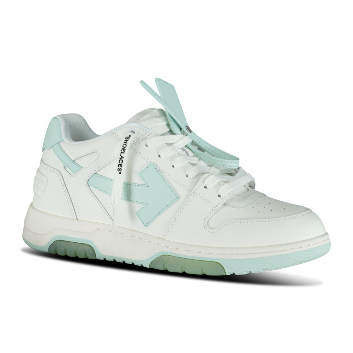 Off-White Out Of Office Low Top Trainers White & Mint