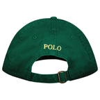 Polo Ralph Lauren Cotton Chino Baseball Cap in Green with Yellow Logo