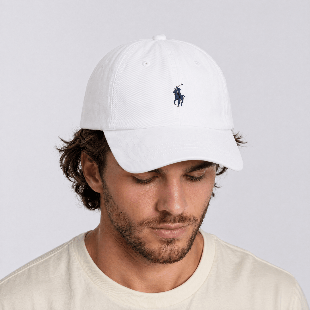 Polo Ralph Lauren Cotton Chino Baseball Cap in White