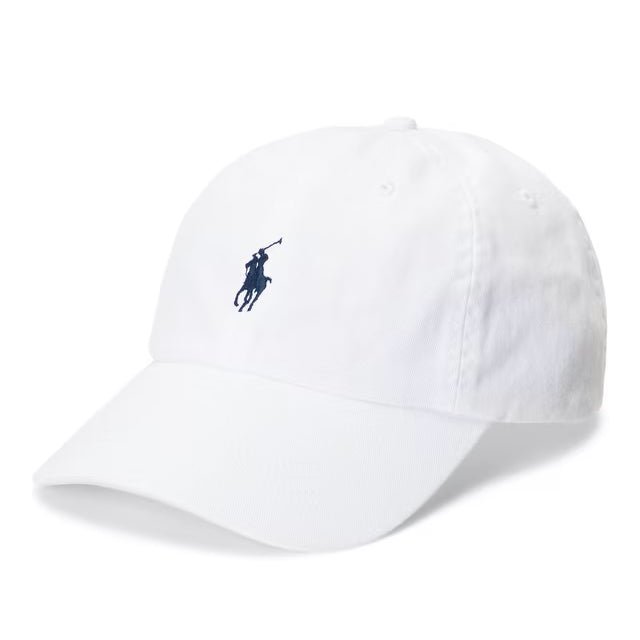 Polo Ralph Lauren Cotton Chino Baseball Cap in White